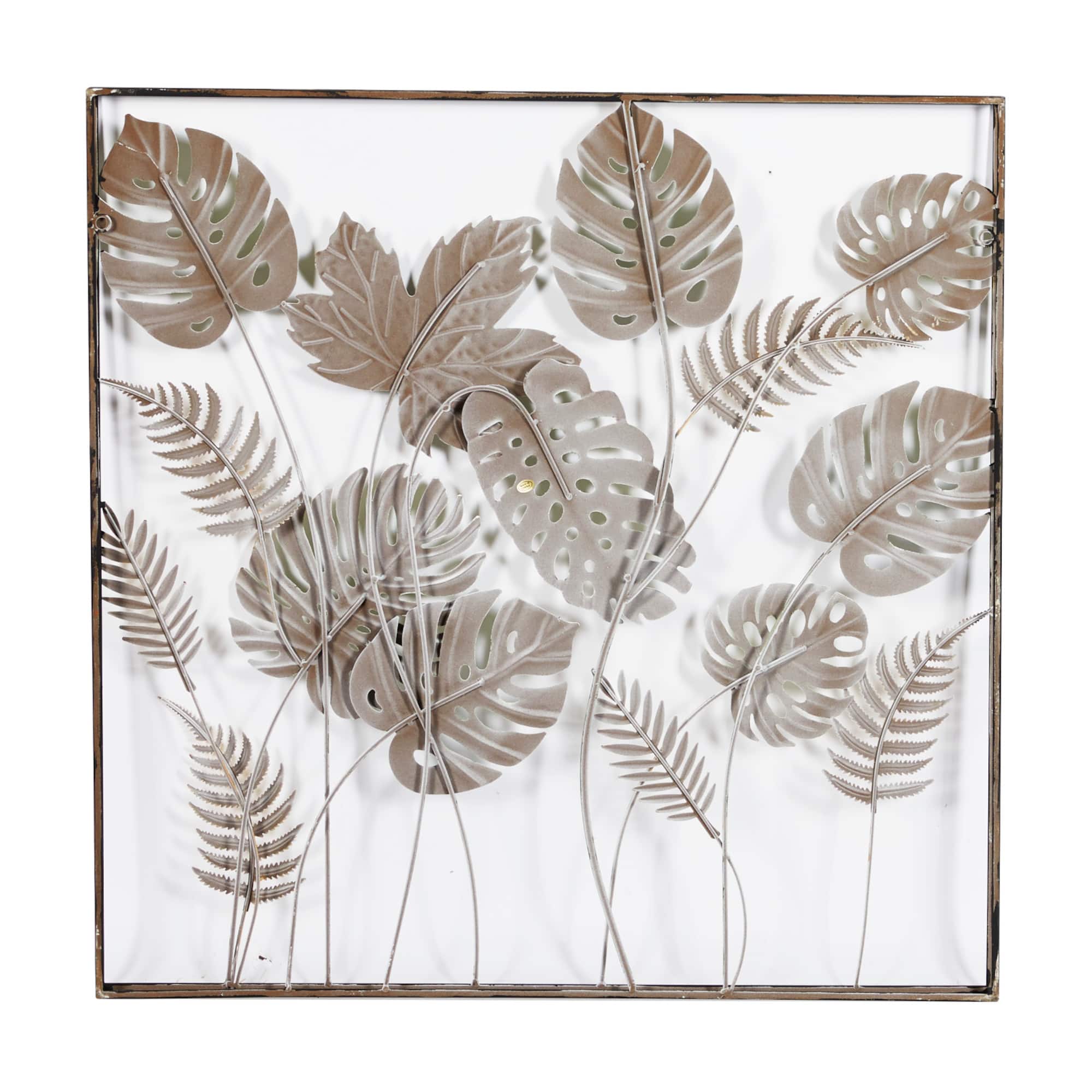30" Green Modern Iron Wall Décor